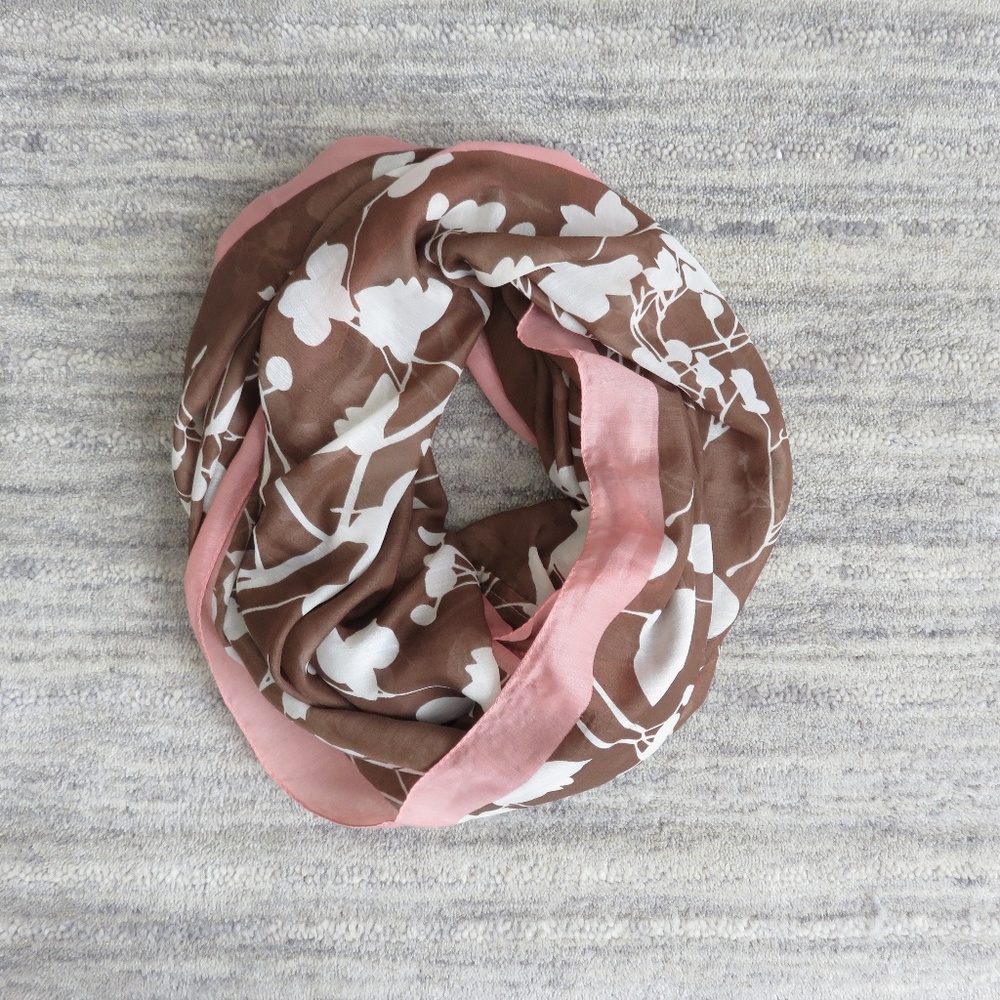 Charming Charlie Floral Infinity Scarf